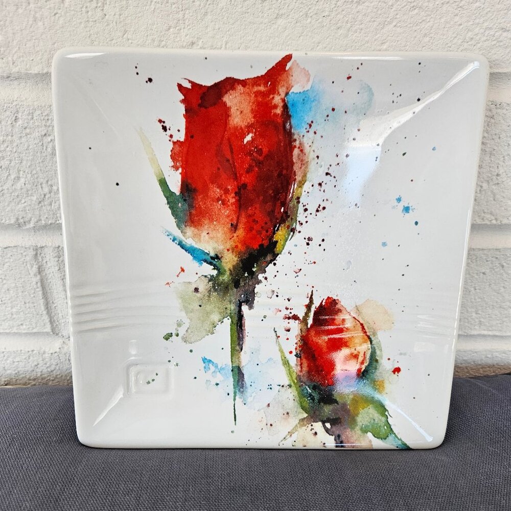Big Sky, Dean Crouser Red Rose Snack Plate